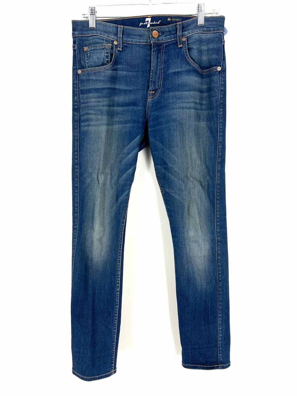 7 For All Mankind Size 27=4 Blue Skinny Denim Premium Denim Jeans